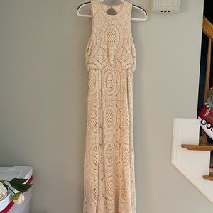 Women’s Eliza J Floor Length Crochet Dress